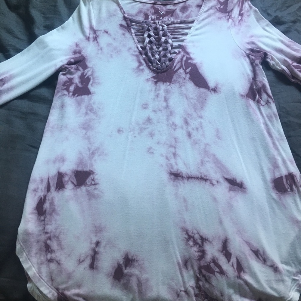 American Eagle tie-dye Soft and Sexy long sleeves